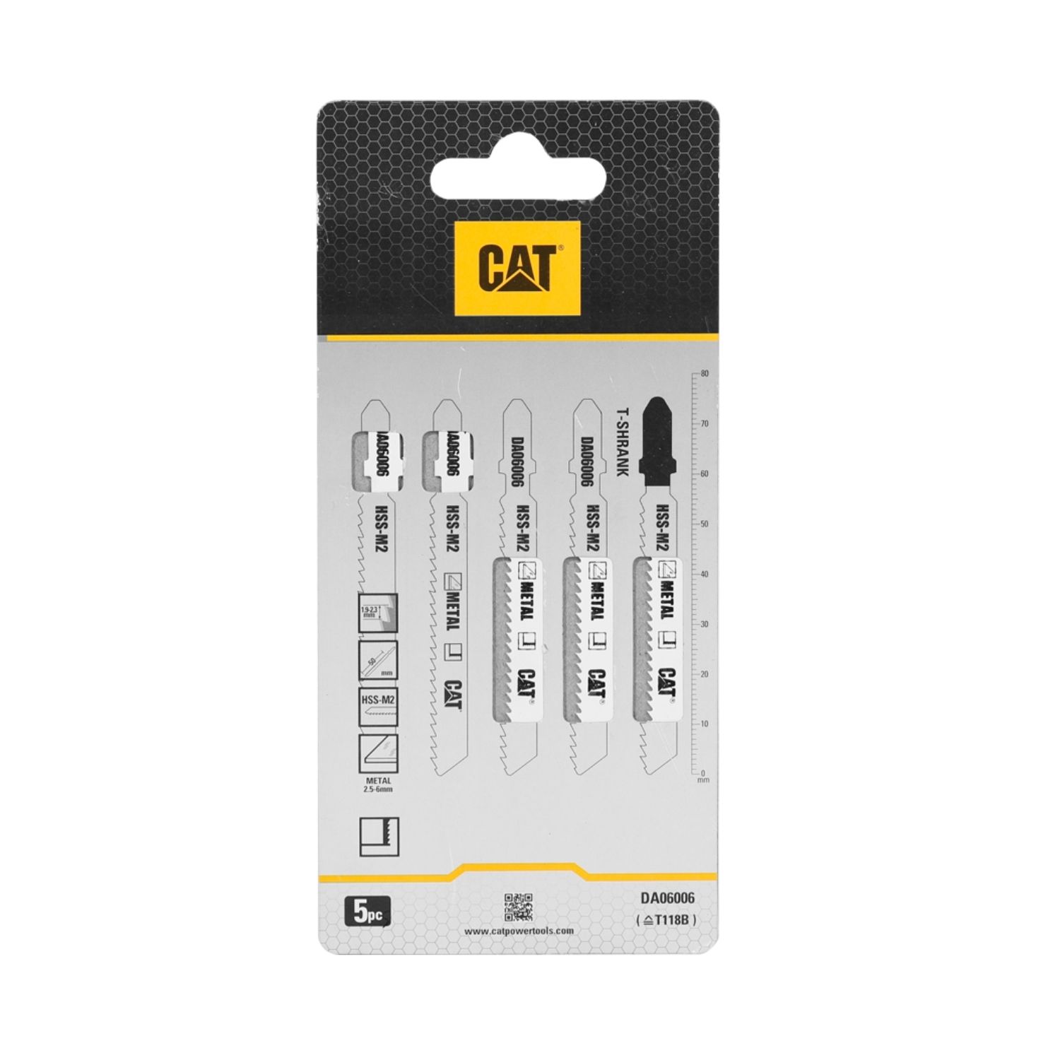 CAT Λάμα σέγας μετάλλου 75mm T118B σετ:5τεμ. DA06006