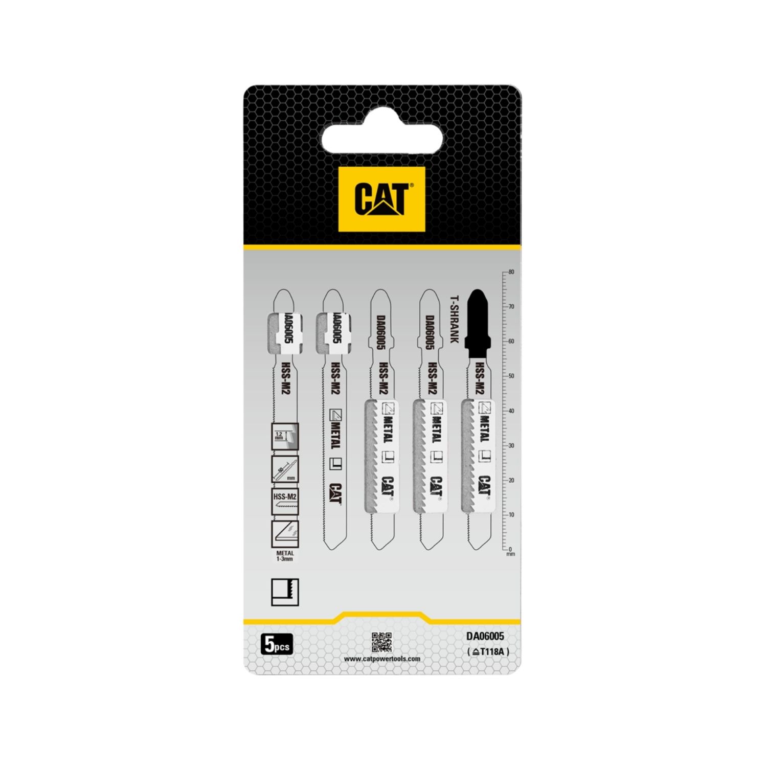 CAT Λάμα σέγας μετάλλου 75mm T118A σετ:5τεμ. DA06005