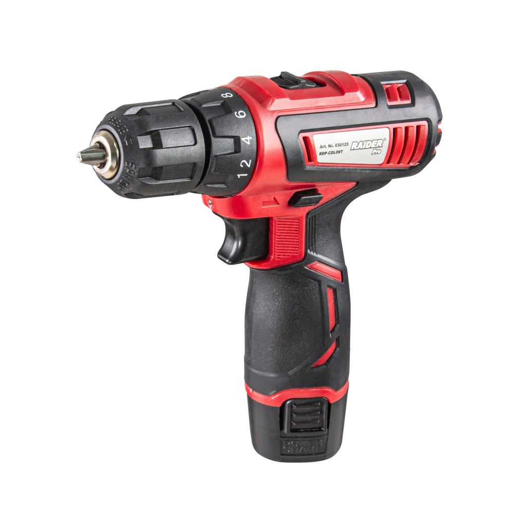 RAIDER Δραπανοκατσάβιδο 12V Li RD-CDL09L 2 μπαταρίες 030125