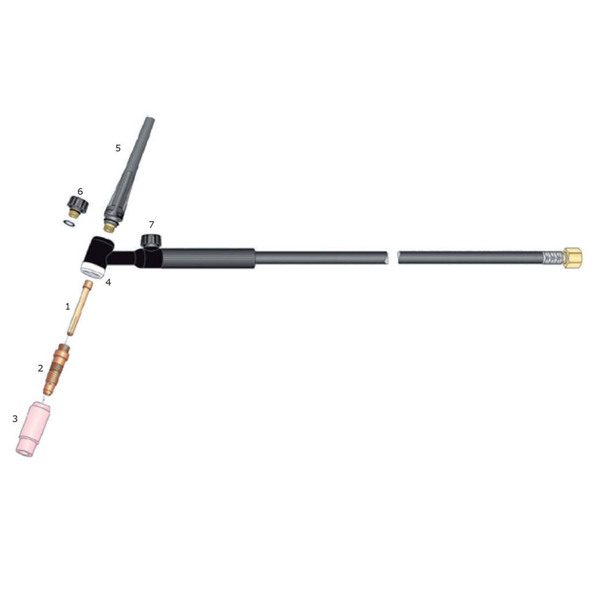 Ακίδα βολφραμίου 1,60mm γκρι WC20 για TIG τσιμπίδα 17V & ECR26 kit συσκευασία: 10 τεμ 87291 - Image 2