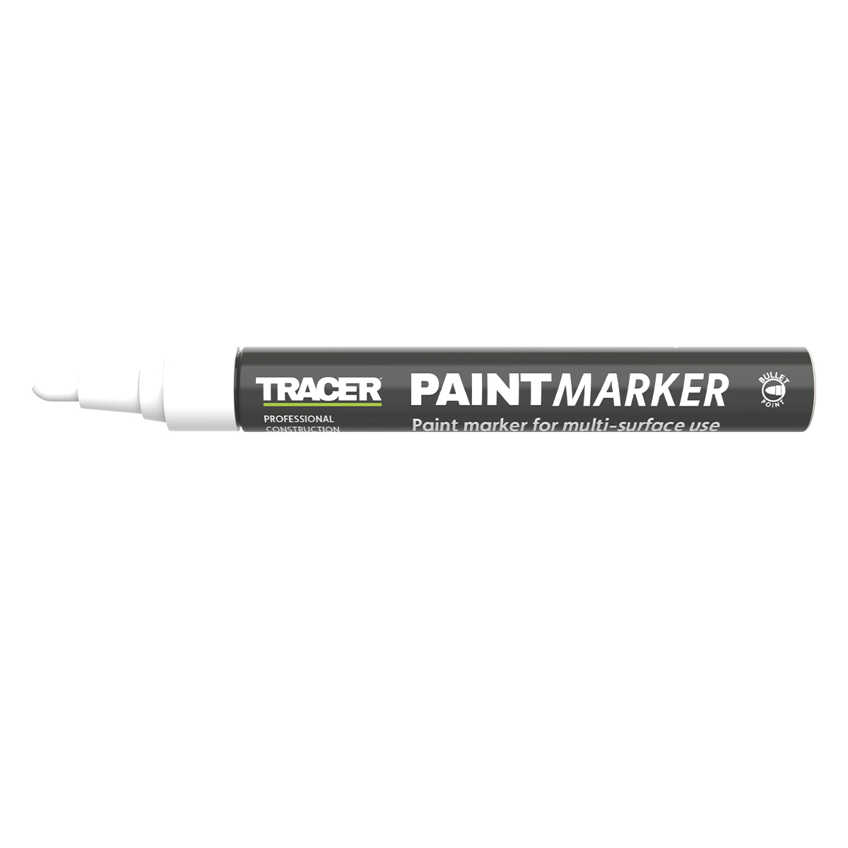 TRACER Μαρκαδόρος ανεξίτηλος βαρέως τύπου λευκός APTM2 - Image 2