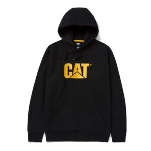 CAT Μπλούζα φούτερ με κουκούλα trademark μαύρη 2XL W10646-016
