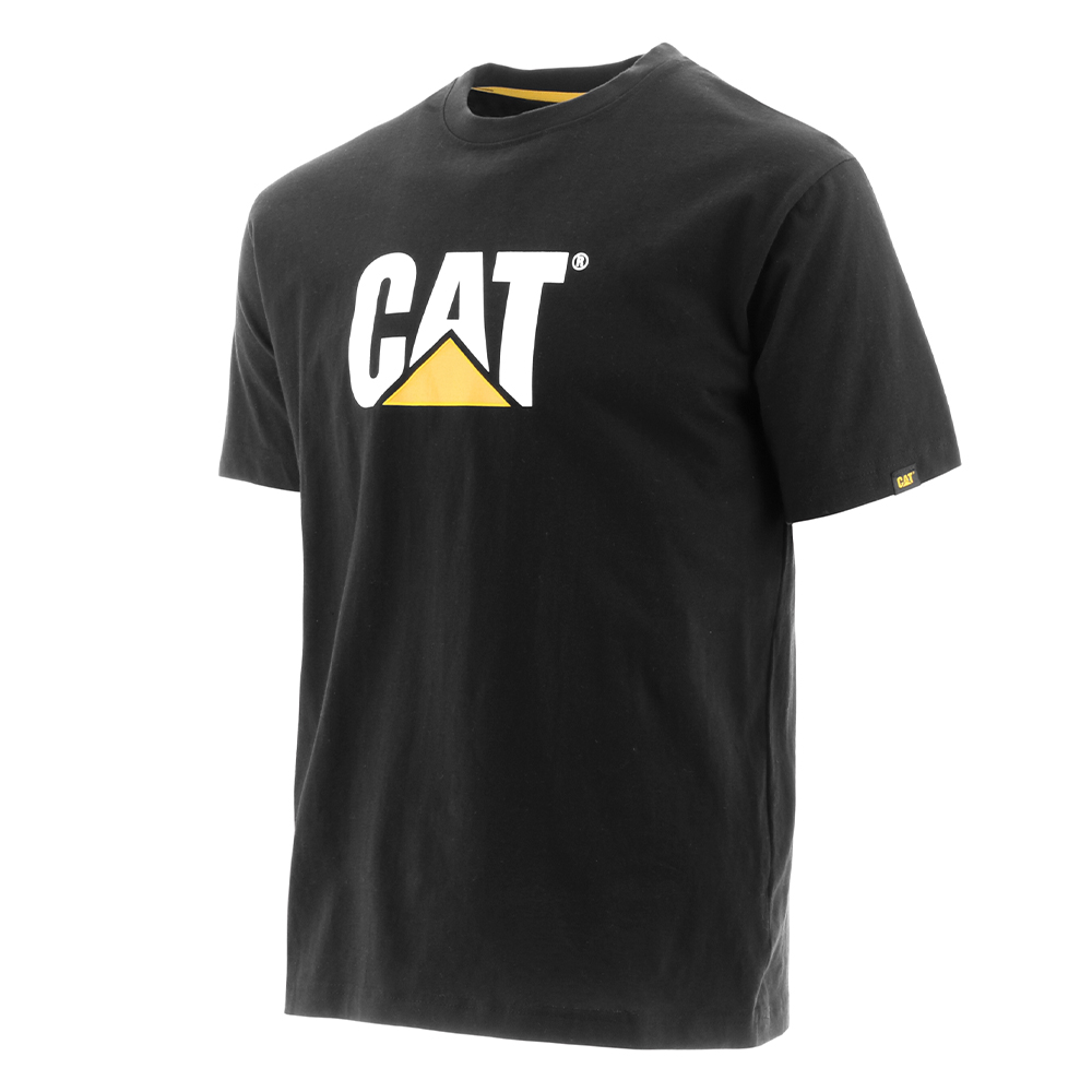 CAT Μπλουζάκι κοντομάνικο μαύρο tm logo S 1510305-016 - Image 2