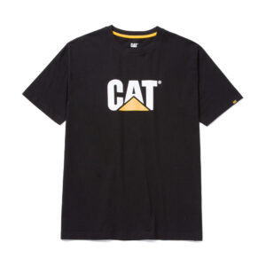 CAT Μπλουζάκι κοντομάνικο μαύρο tm logo L 1510305-016