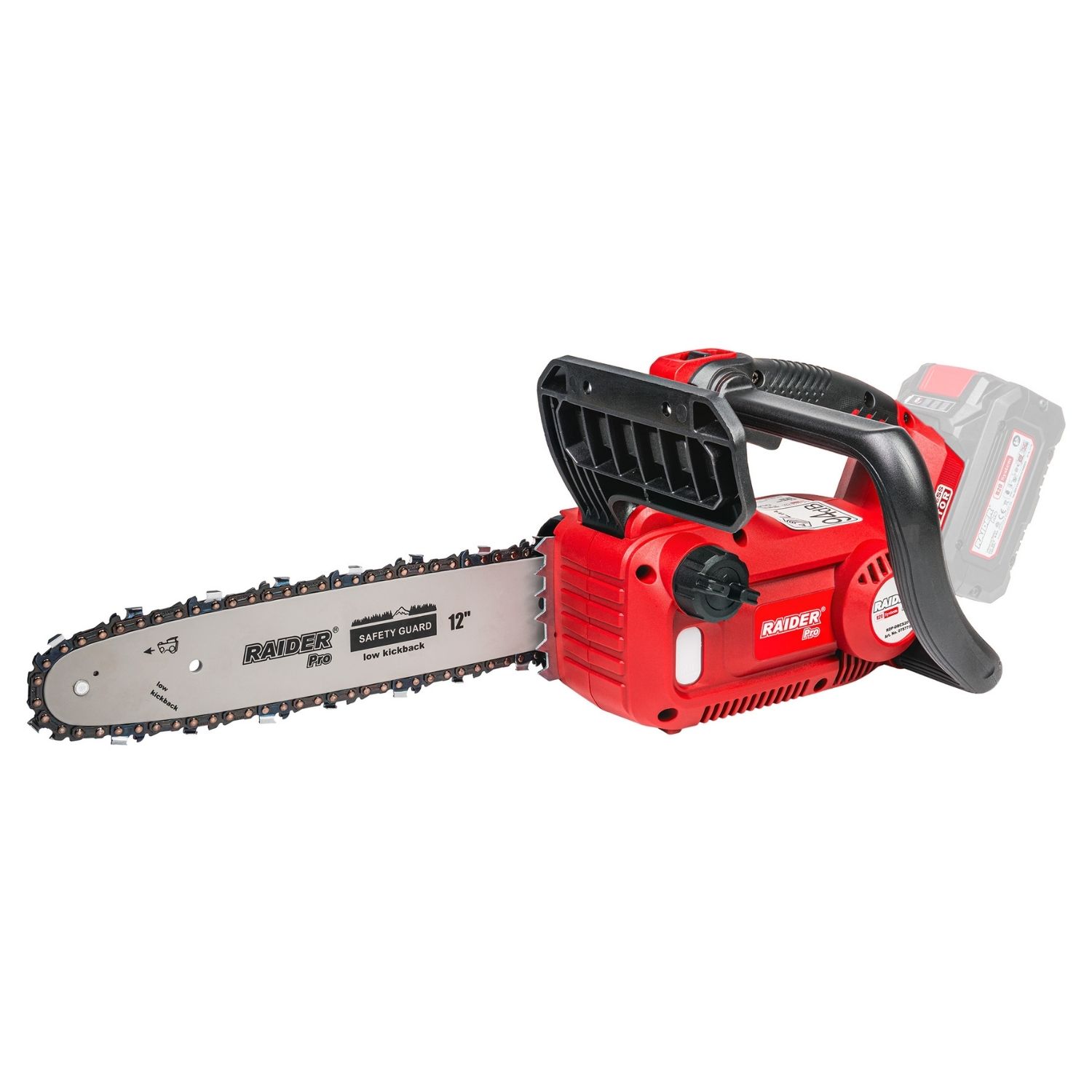 RAIDER R20 Solo Αλυσοπρίονο μπαταρίας 20V 2,90kg με λάμα 30,5cm RDP-DBCS20 075775 - Image 2