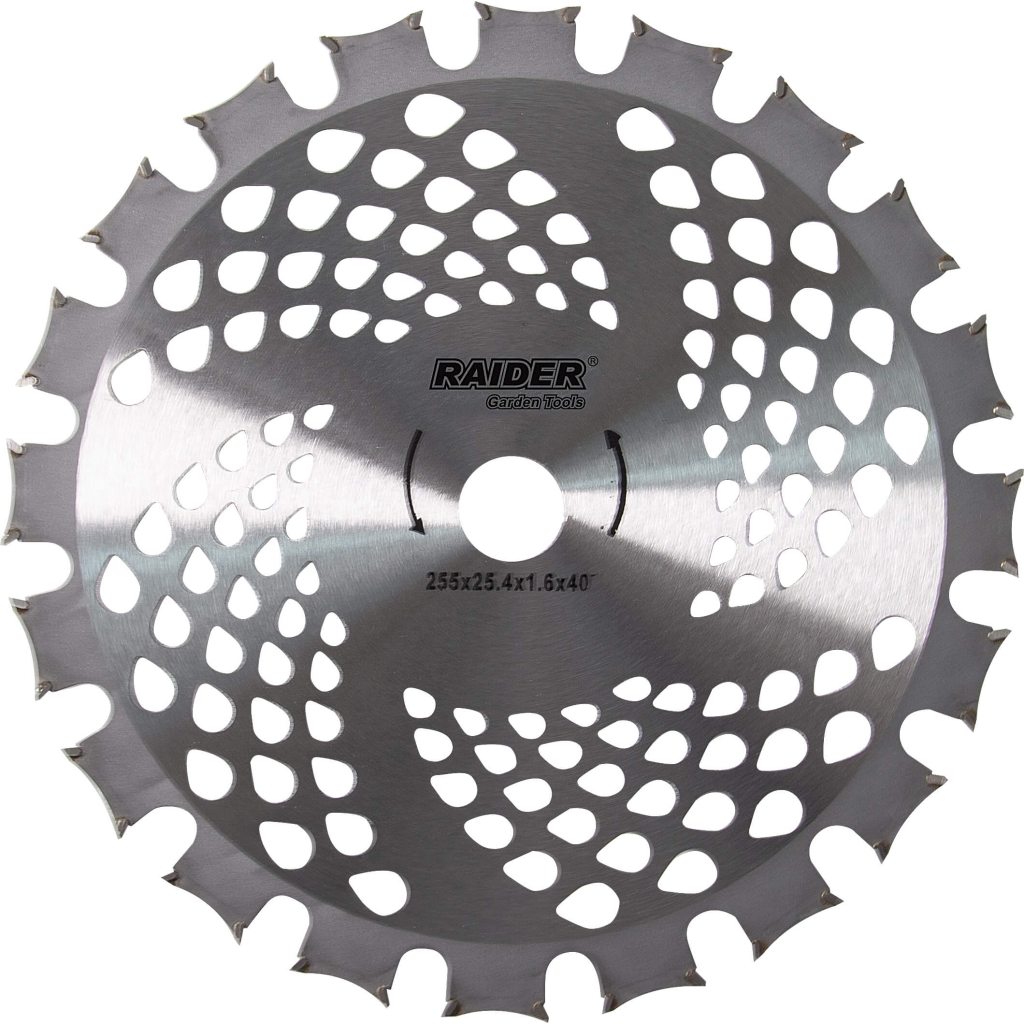 RAIDER Δίσκος θαμνοκοπτικού 255mm 40 δοντιών TCT 25.4 mm 110343