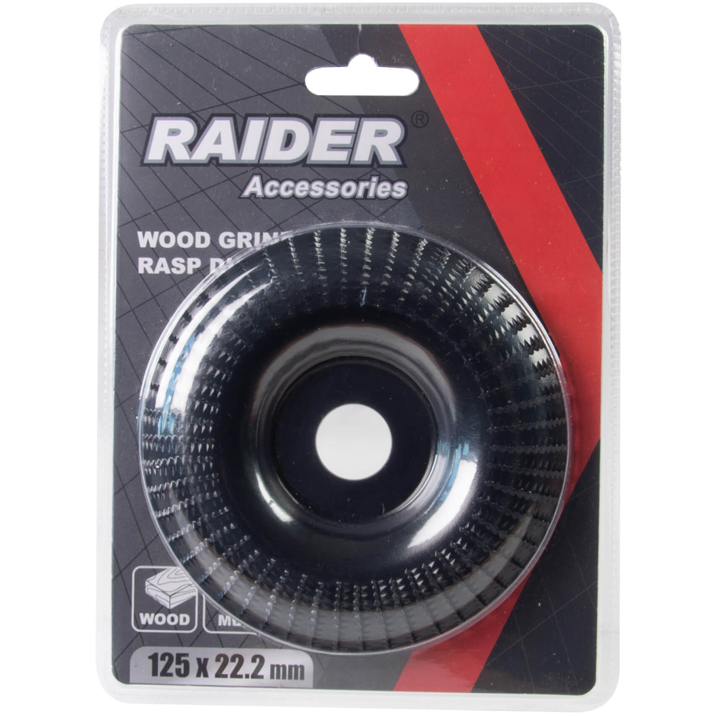 RAIDER Δίσκος λείανσης ξύλου κυρτός 125x22.2mm 140144 - Image 2