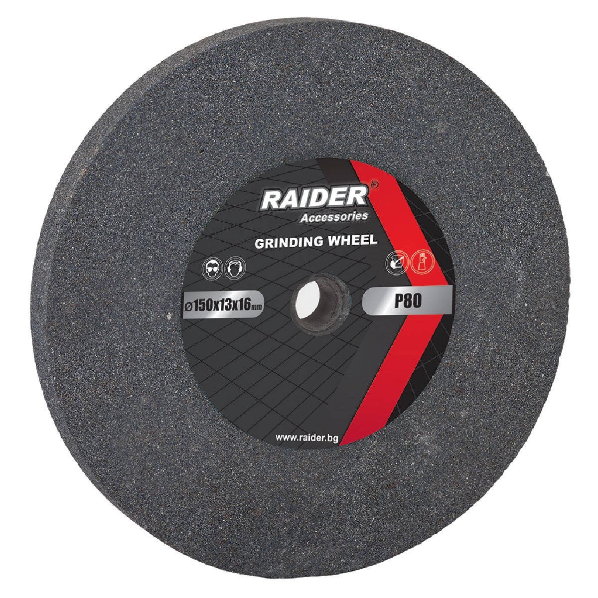 RAIDER Πέτρα λείανσης γκρι χοντρή Φ200 Ρ60 165123