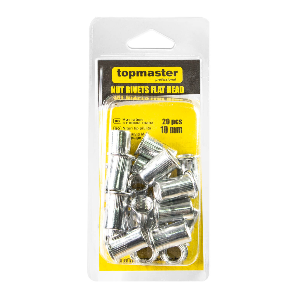TOP MASTER Πριτσίνια με σπείρωμα 20τεμ 10*20mm 511159 - Image 2