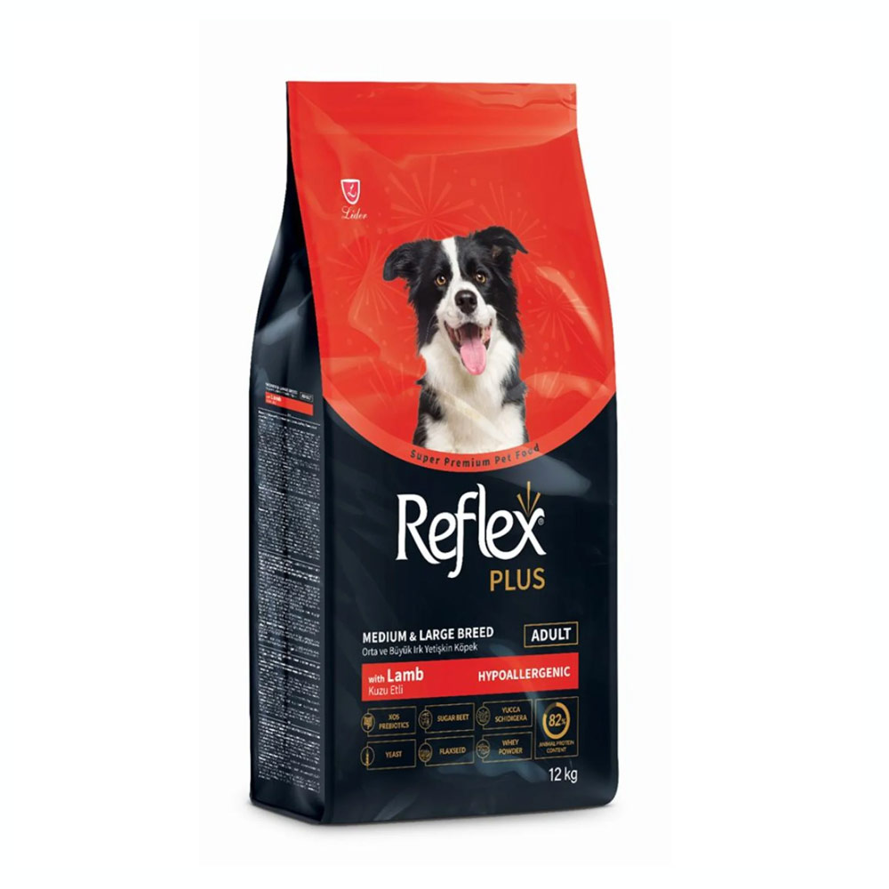 Reflex Plus Adult Medium - Large Ξηρά Τροφή Σκύλων Αρνί 12kg