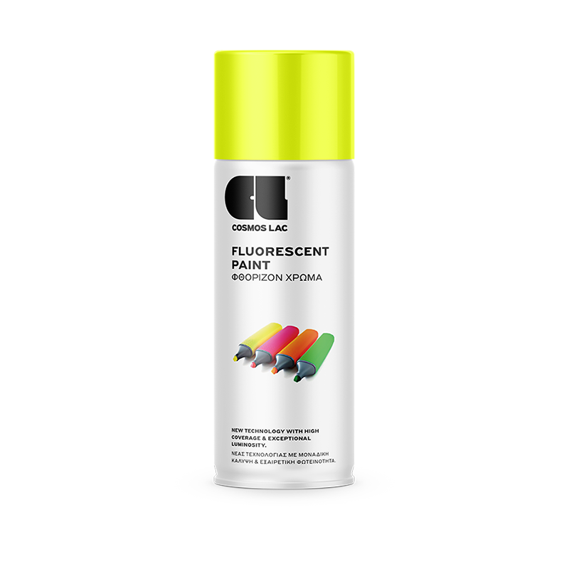 CosmosLac Fluorescent 494 Σπρέι Κίτρινο Φωσφοριζέ 400ml