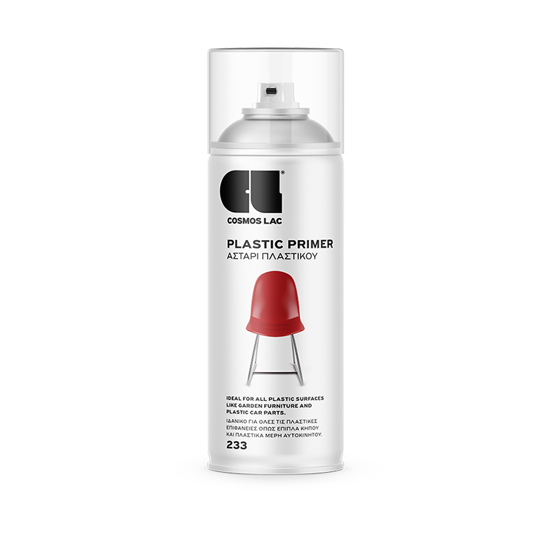CosmosLac Plastic Primer 233 Διάφανο Αστάρι για Πλαστικά 400ml