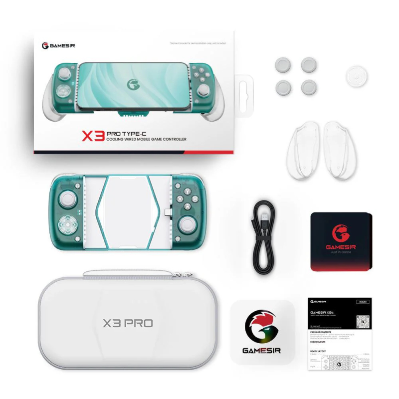 GameSir X3 Pro Stretchable Mobile Controller με Ενσωματωμένο Cooler (USB-C / Hall Effect Joysticks / Dual Rumble / 6-Axis Gyroscope) - Image 2