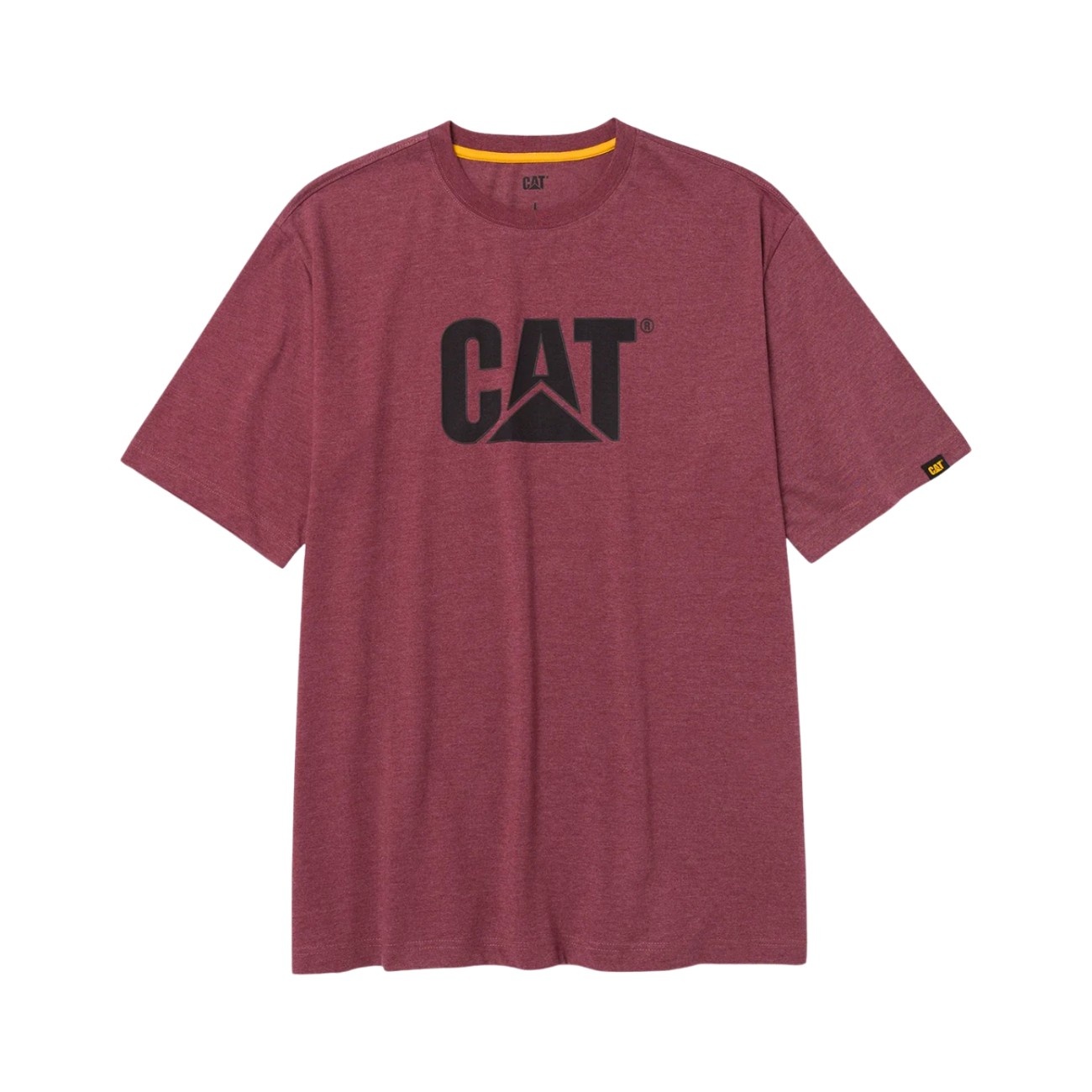 CAT Μπλουζάκι κοντομάνικο βυσσινί tm logo L 1510305-12610