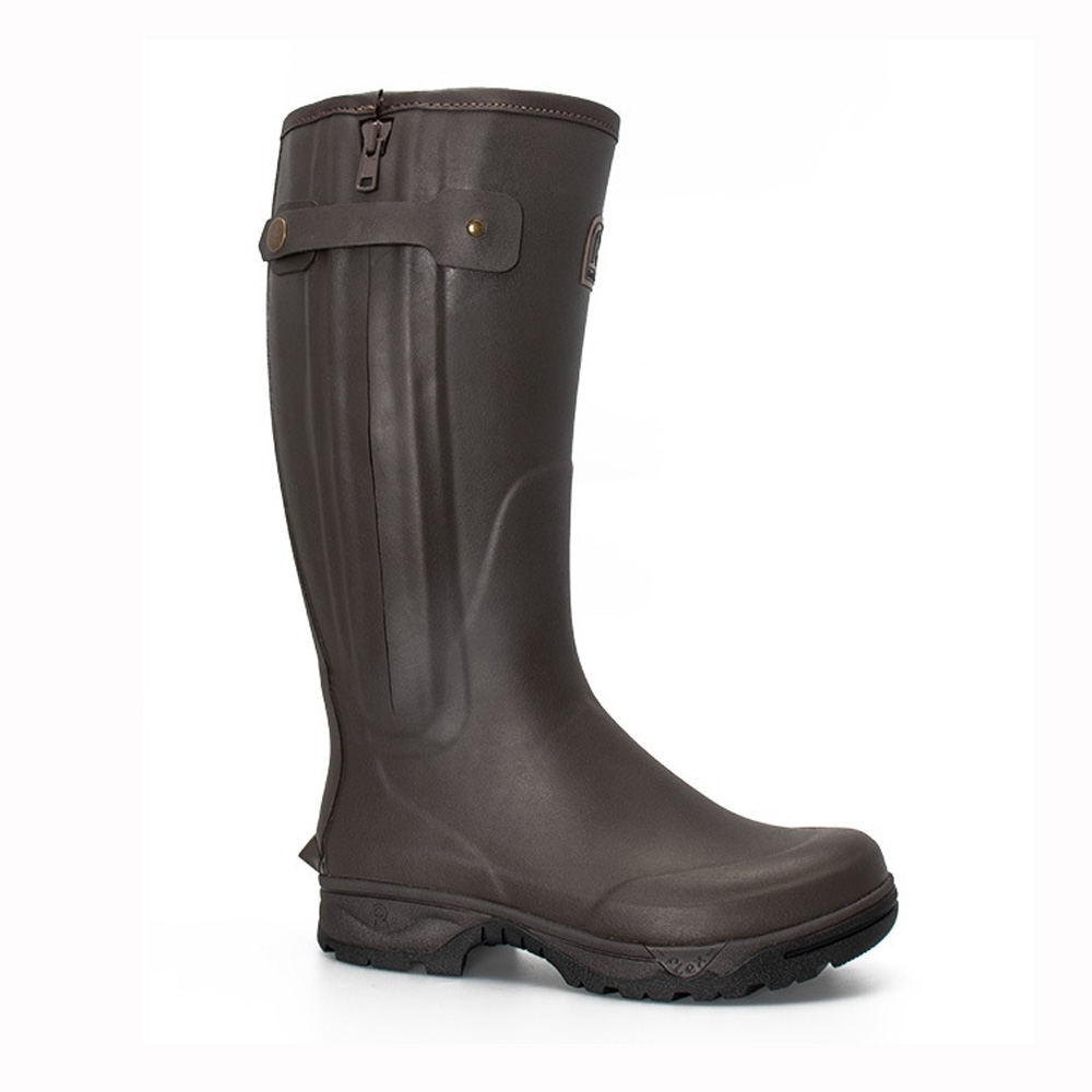 Rouchette Veneur Neo Zip Neoprene Γαλότσα Καφέ