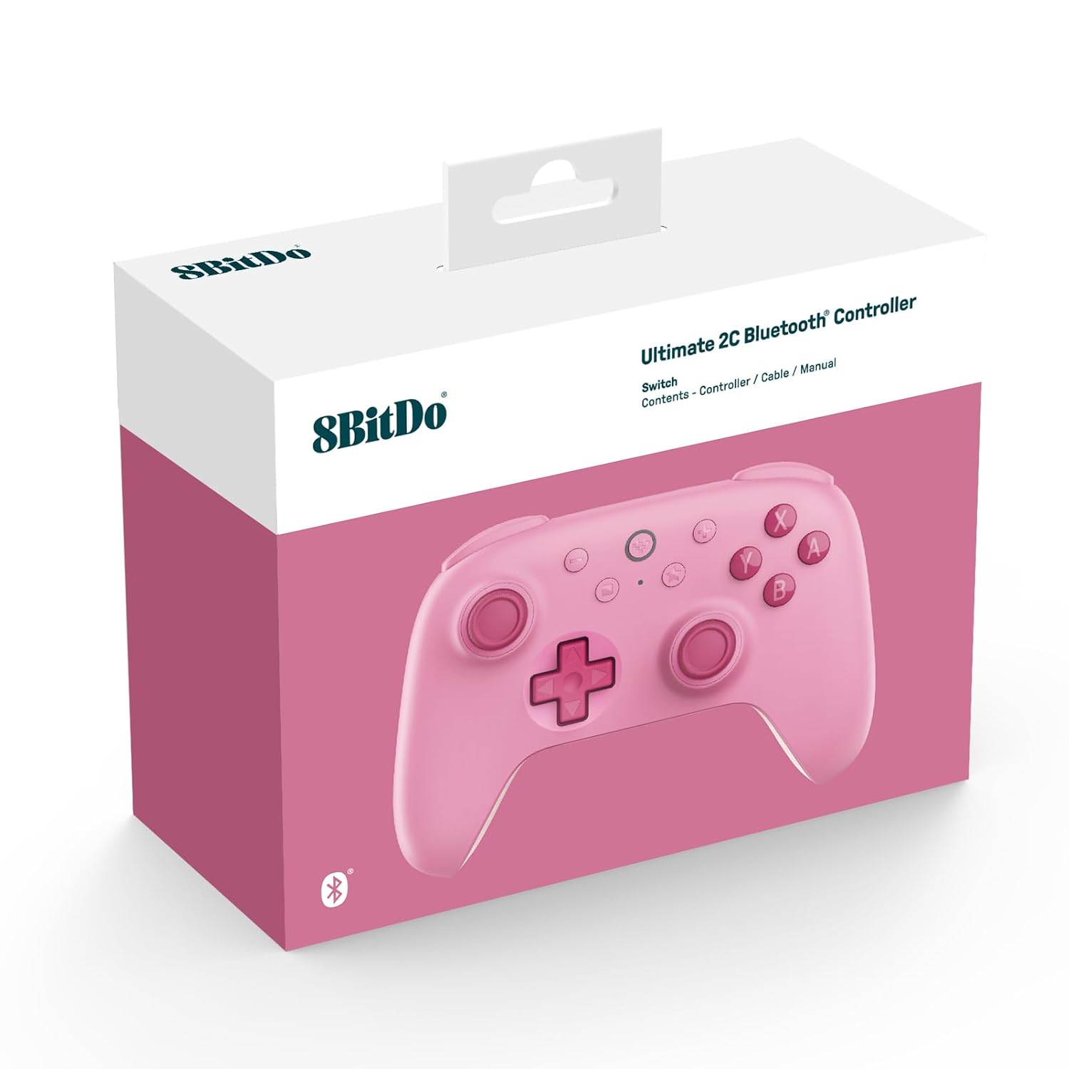 8BitDo Ultimate 2C Bluetooth Controller για Switch (Hall Effect Μοχλοί/Δόνηση Rumble/Turbo) Pink - Image 9