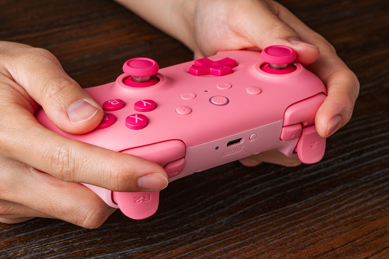 8BitDo Ultimate 2C Bluetooth Controller για Switch (Hall Effect Μοχλοί/Δόνηση Rumble/Turbo) Pink - Image 4