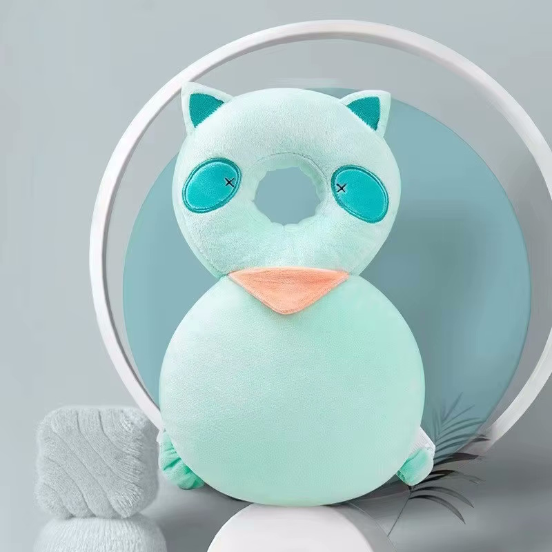 Giggles and Co. Προστατευτικό Μαξιλάρι Κεφαλιού Μωρού "Green Cat" Velvet (5 έως 48 μηνών) - Image 2