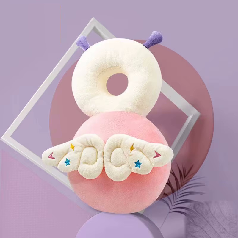 Giggles and Co. Προστατευτικό Μαξιλάρι Κεφαλιού Μωρού "Pink Angel" Velvet (5 έως 48 μηνών) - Image 2
