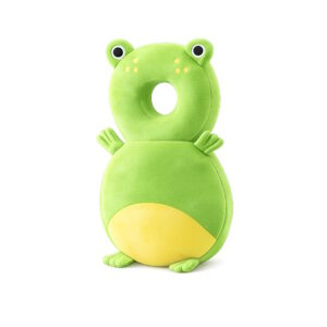 Giggles and Co. Προστατευτικό Μαξιλάρι Κεφαλιού Μωρού "Green Frog" Velvet (5 έως 48 μηνών)