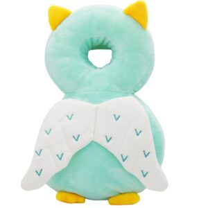 Giggles and Co. Προστατευτικό Μαξιλάρι Κεφαλιού Μωρού "Green Owl" Velvet (5 έως 48 μηνών)