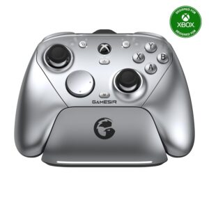 GameSir G7 Pro Gamepad Τριπλής Σύνδεσης Wired/2.4GHz/Bluetooth με Βάση Φόρτισης (TMR Sticks/Hall Effect/Gyro) για Xbox/PC/Android - Metallic Silver